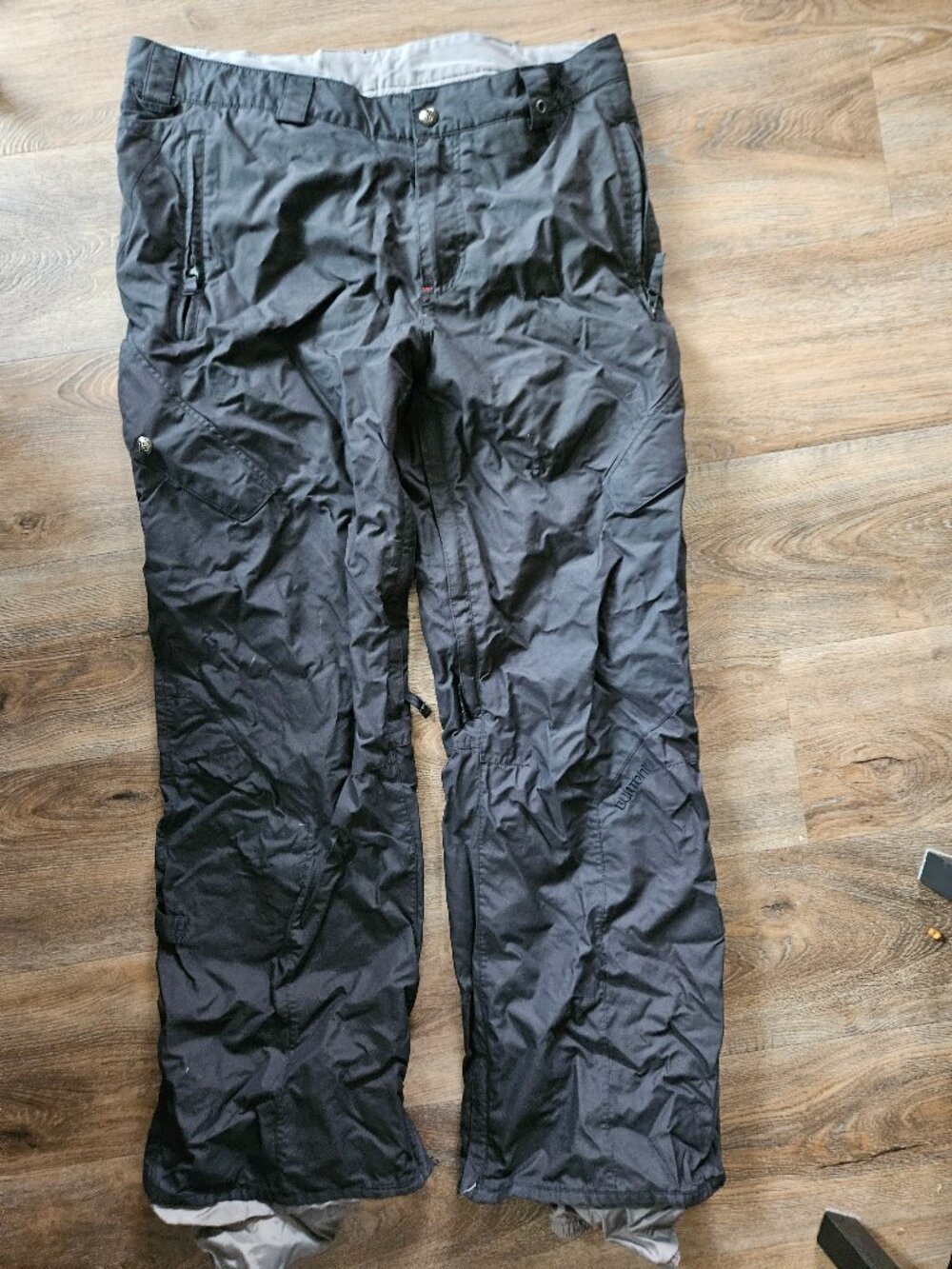 Burton Shaun White Snowboard Pants Mens Large Black Dryride Ski Shell Cargo